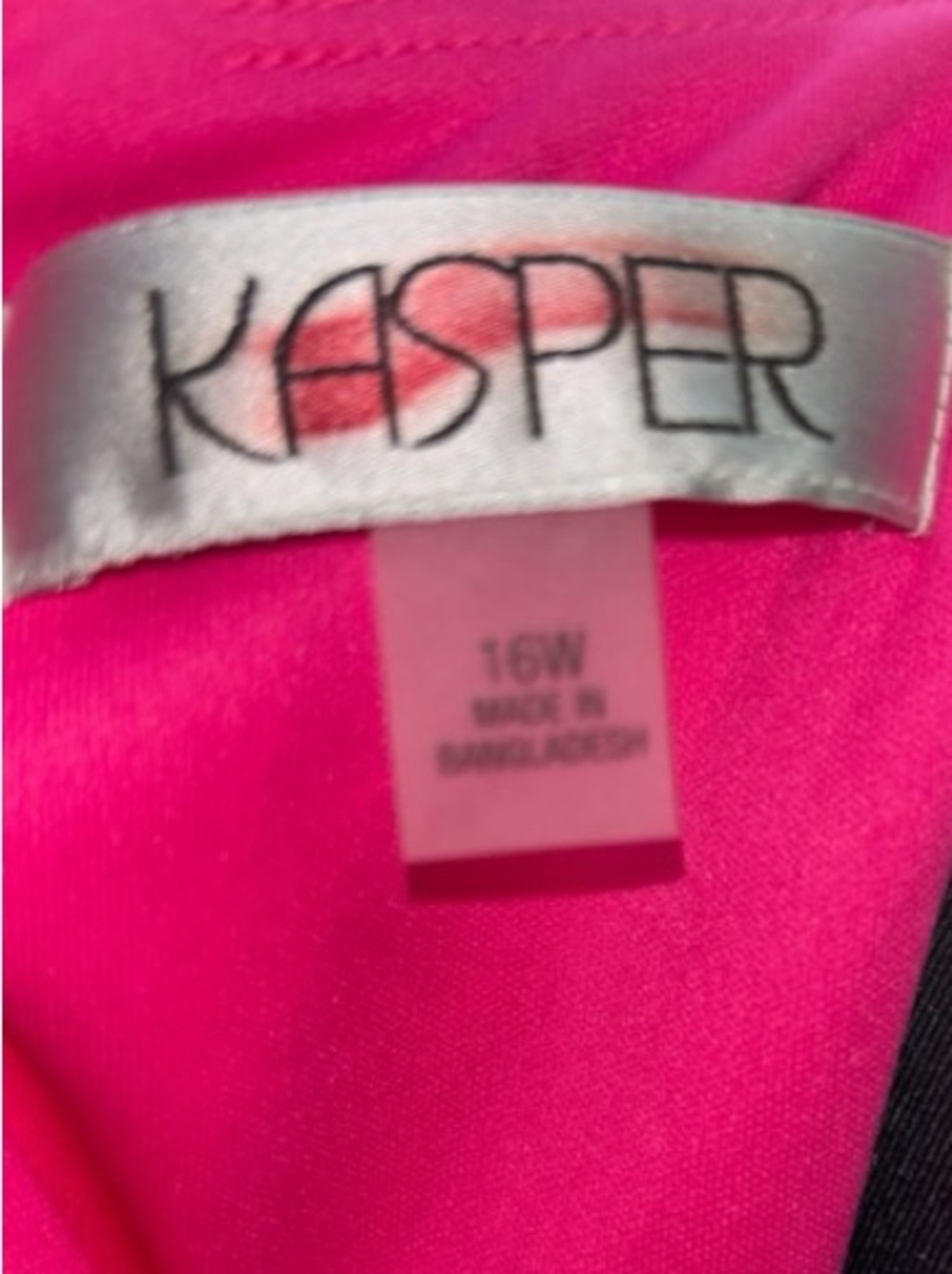 Hot Pink Sleeveless Shift Dress with Side Button Detail, P2P: 23” - Picture 7 of 9